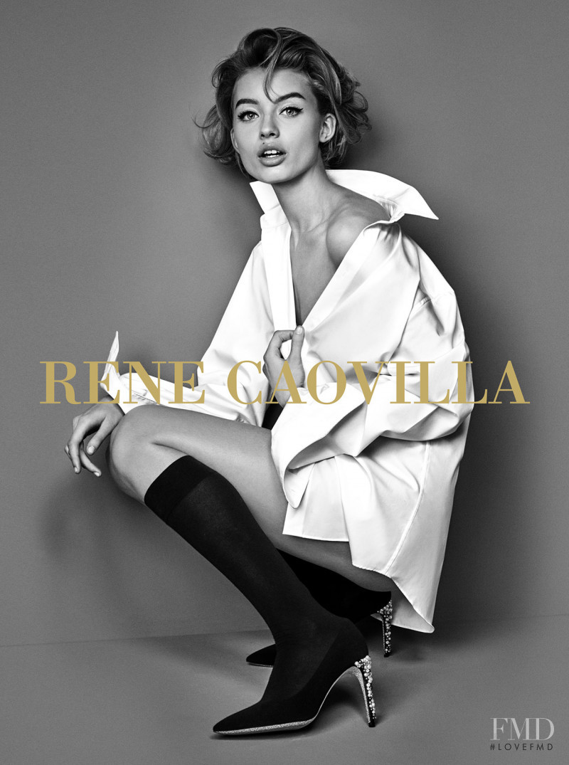 Giulia Maenza featured in  the Renè Caovilla advertisement for Autumn/Winter 2017