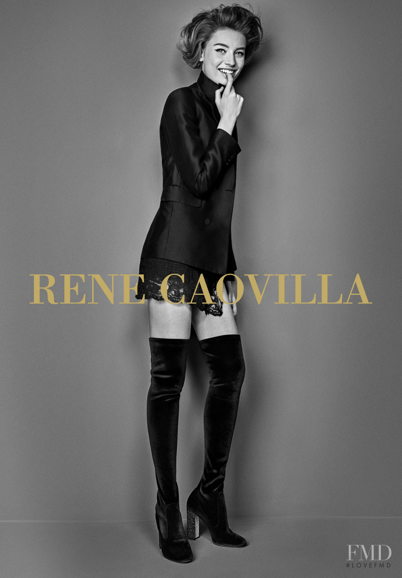 Giulia Maenza featured in  the Renè Caovilla advertisement for Autumn/Winter 2017