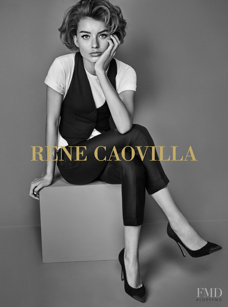 Giulia Maenza featured in  the Renè Caovilla advertisement for Autumn/Winter 2017