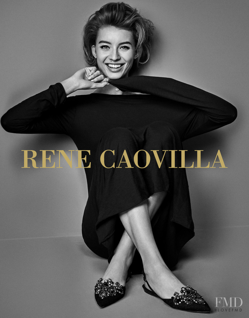 Giulia Maenza featured in  the Renè Caovilla advertisement for Autumn/Winter 2017