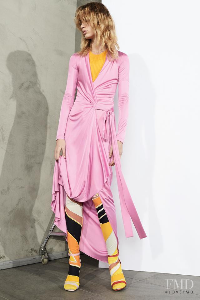 Giulia Maenza featured in  the Pucci lookbook for Pre-Fall 2017