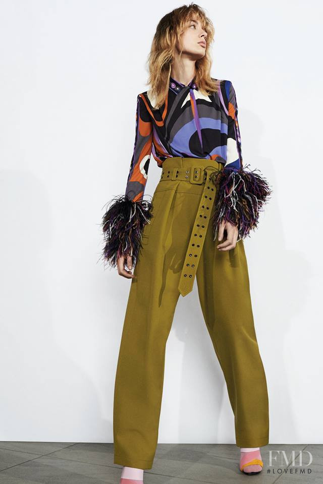 Giulia Maenza featured in  the Pucci lookbook for Pre-Fall 2017