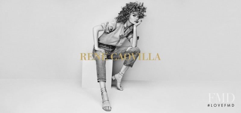 Giulia Maenza featured in  the Renè Caovilla advertisement for Spring/Summer 2018