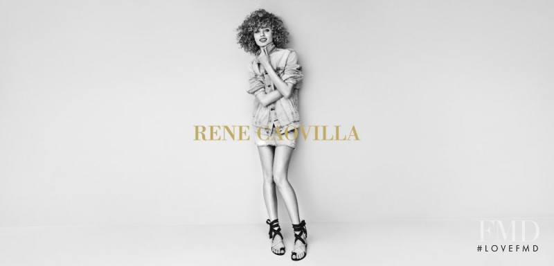 Giulia Maenza featured in  the Renè Caovilla advertisement for Spring/Summer 2018