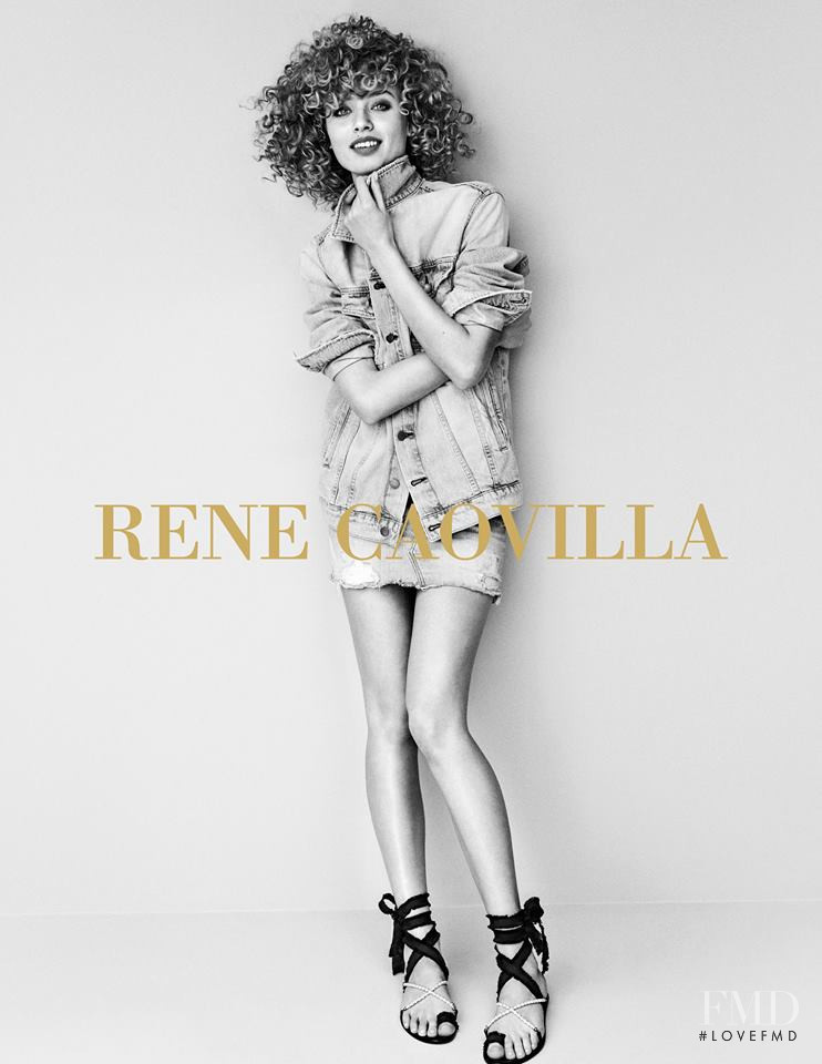 Giulia Maenza featured in  the Renè Caovilla advertisement for Spring/Summer 2018