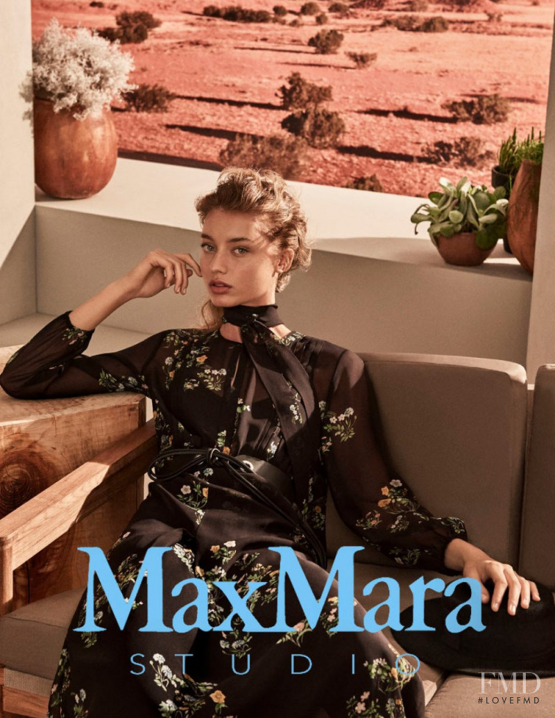 Giulia Maenza featured in  the MaxMara Studio advertisement for Spring/Summer 2018