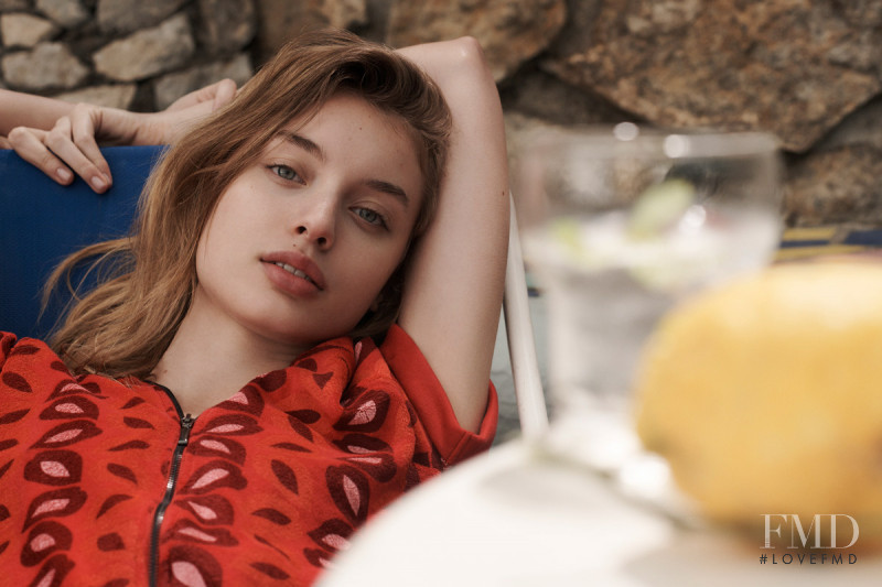 Giulia Maenza featured in  the Zara Home lookbook for Spring 2018