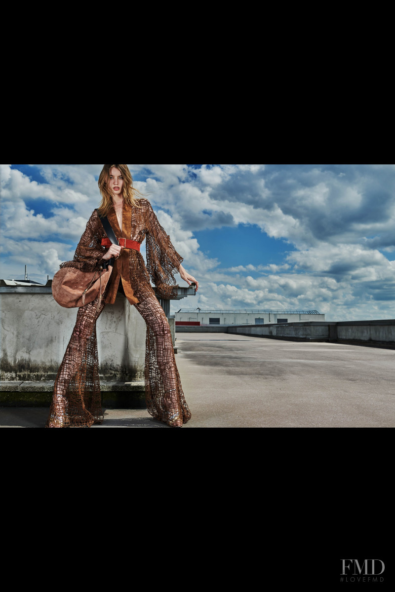 Giulia Maenza featured in  the Balmain lookbook for Resort 2019