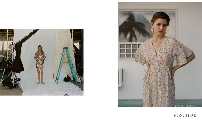 Giulia Maenza featured in  the Topshop advertisement for Summer 2018