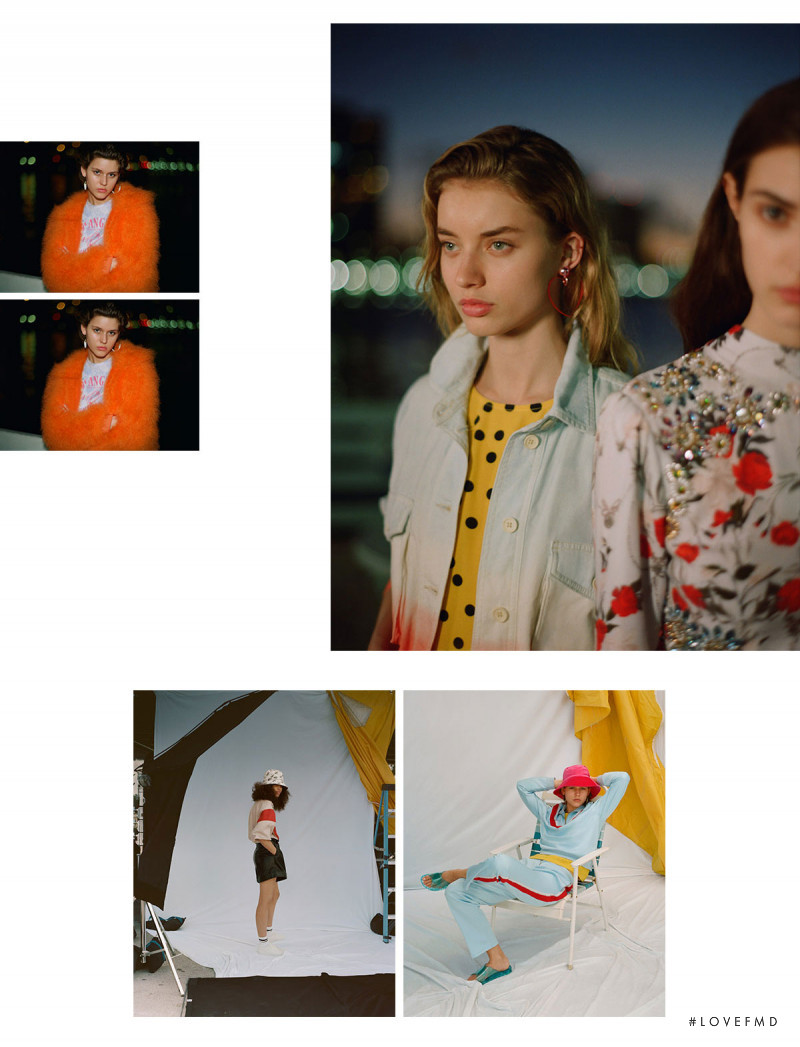 Giulia Maenza featured in  the Topshop advertisement for Summer 2018