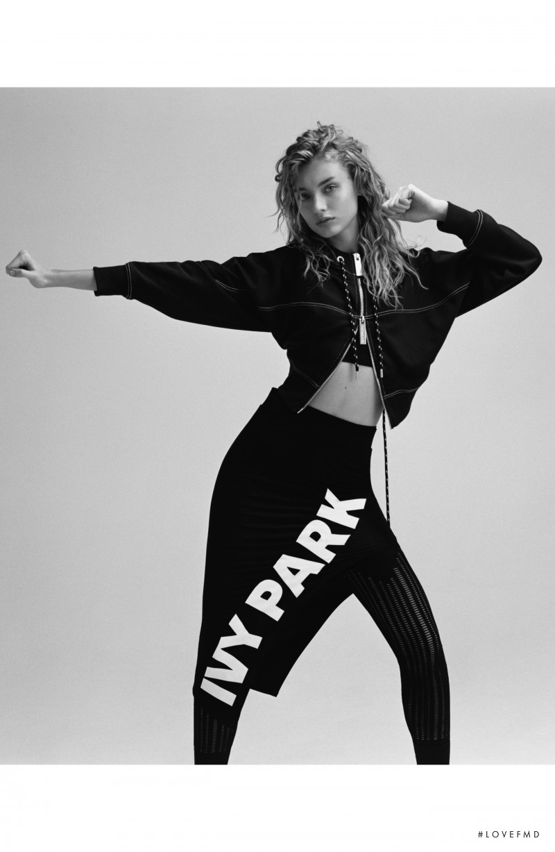 Giulia Maenza featured in  the Ivy Park advertisement for Spring/Summer 2018