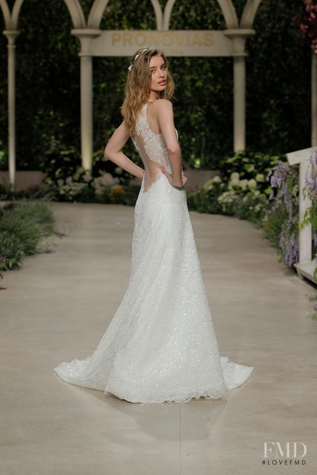 Giulia Maenza featured in  the Pronovias fashion show for Autumn/Winter 2019