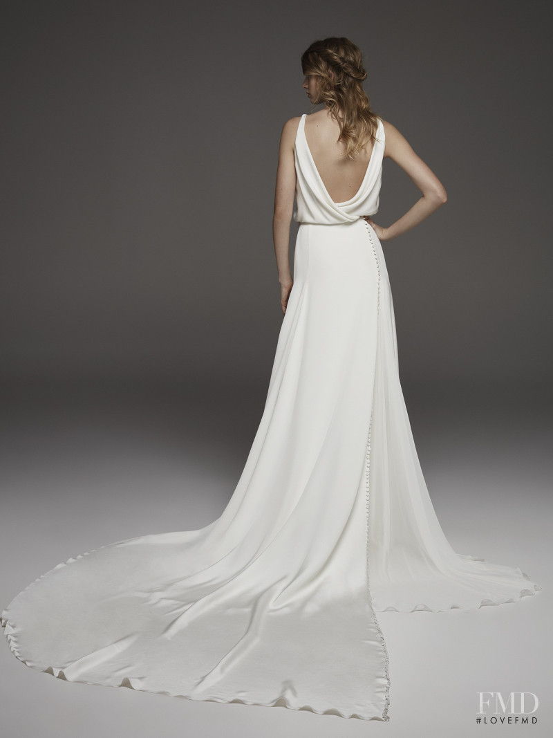 Giulia Maenza featured in  the Pronovias Atelier lookbook for Autumn/Winter 2019