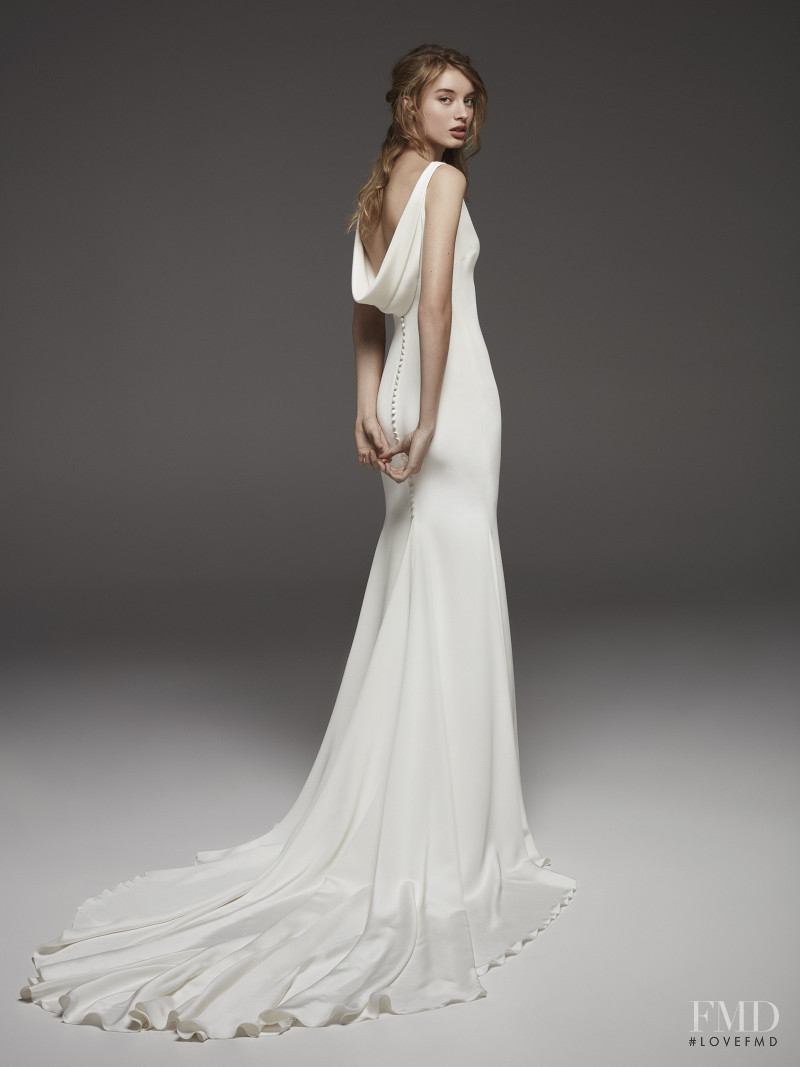 Giulia Maenza featured in  the Pronovias Atelier lookbook for Autumn/Winter 2019