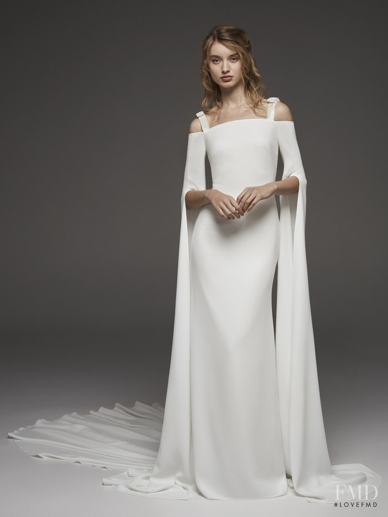 Giulia Maenza featured in  the Pronovias Atelier lookbook for Autumn/Winter 2019