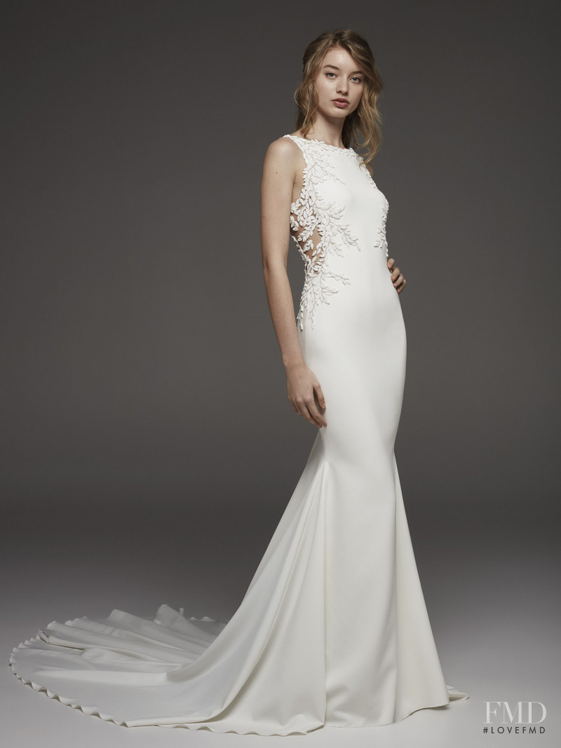 Giulia Maenza featured in  the Pronovias Atelier lookbook for Autumn/Winter 2019