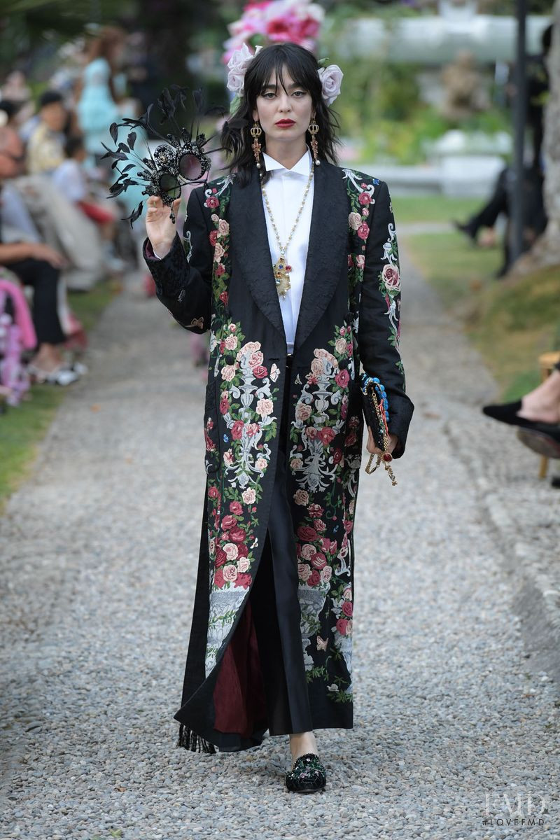 Cristina Piccone featured in  the Dolce & Gabbana Alta Moda The Betrothed fashion show for Autumn/Winter 2018