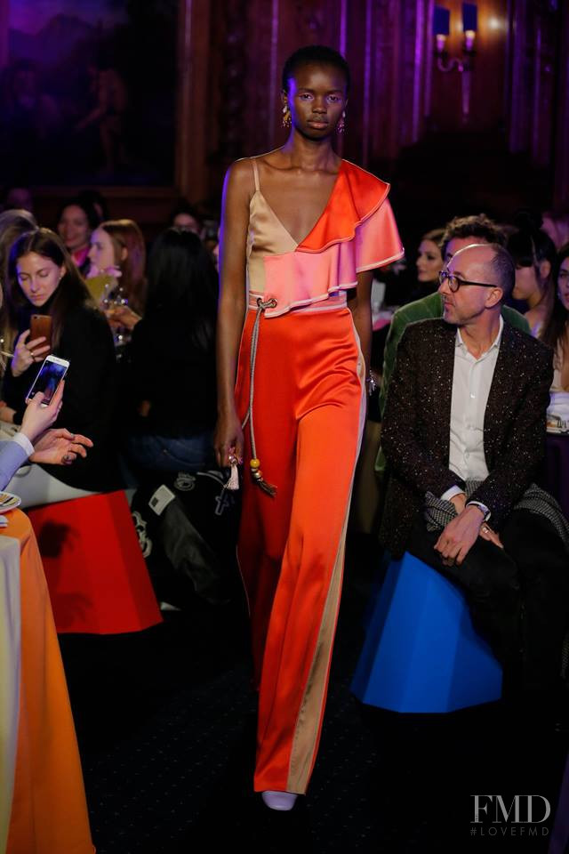 Akiima Ajak featured in  the Peter Pilotto fashion show for Autumn/Winter 2018