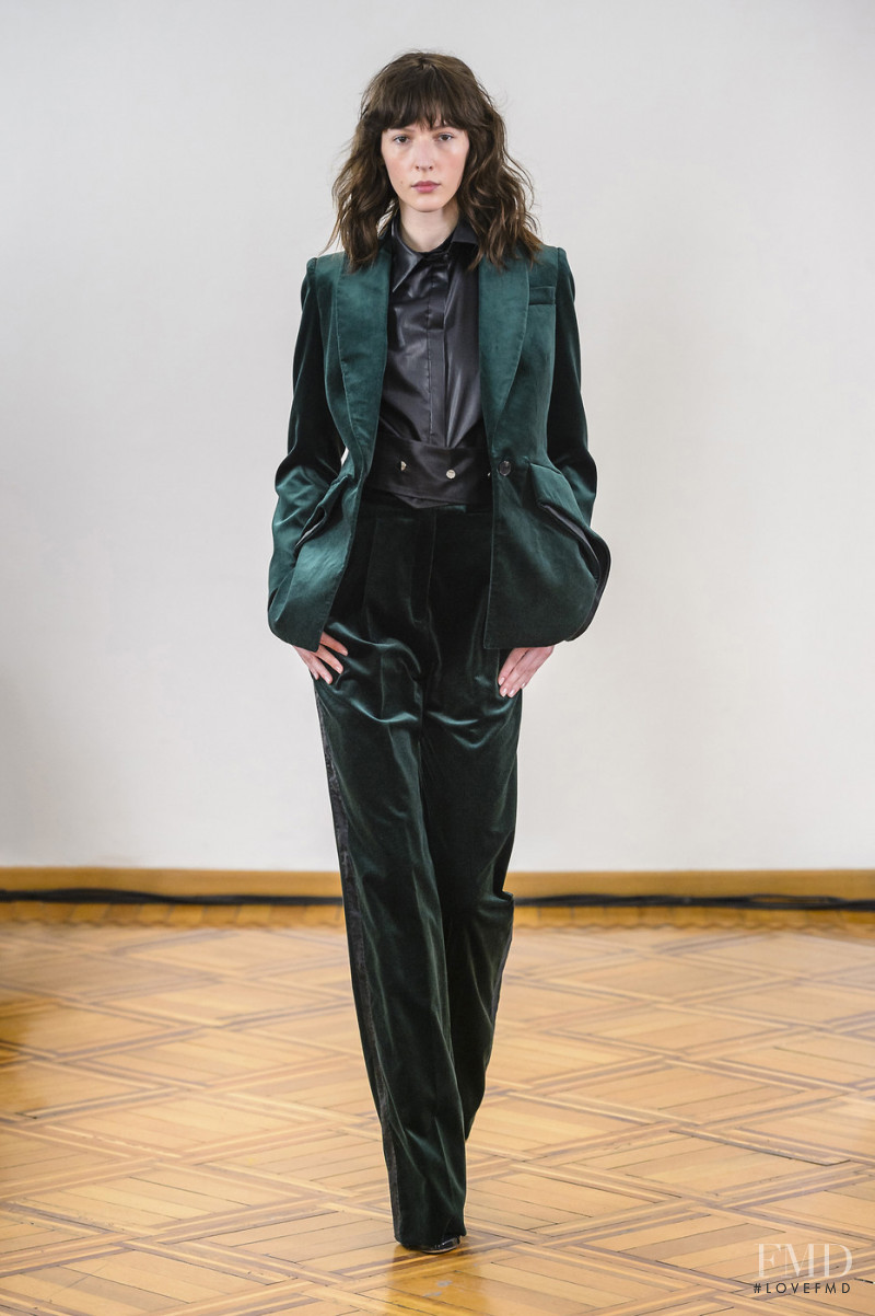 Karolina Laczkowska featured in  the Antonio Berardi fashion show for Autumn/Winter 2018