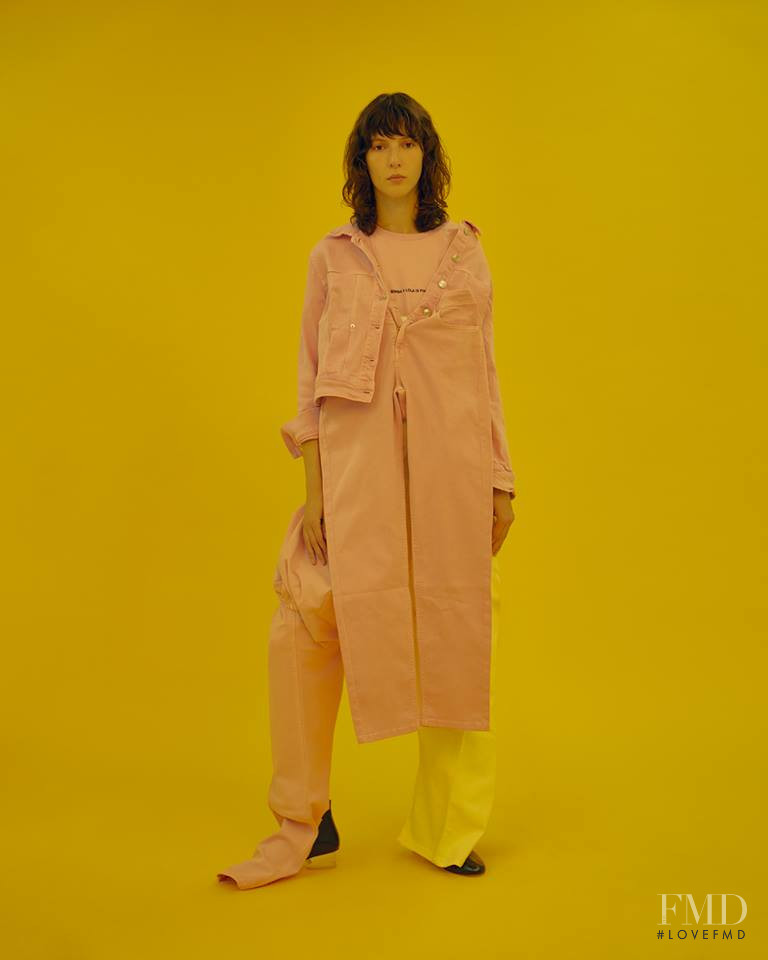 Karolina Laczkowska featured in  the Bimba & Lola Denim lookbook for Spring/Summer 2018