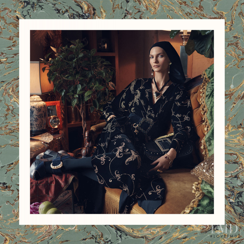 Karolin Wolter featured in  the Zara advertisement for Autumn/Winter 2018