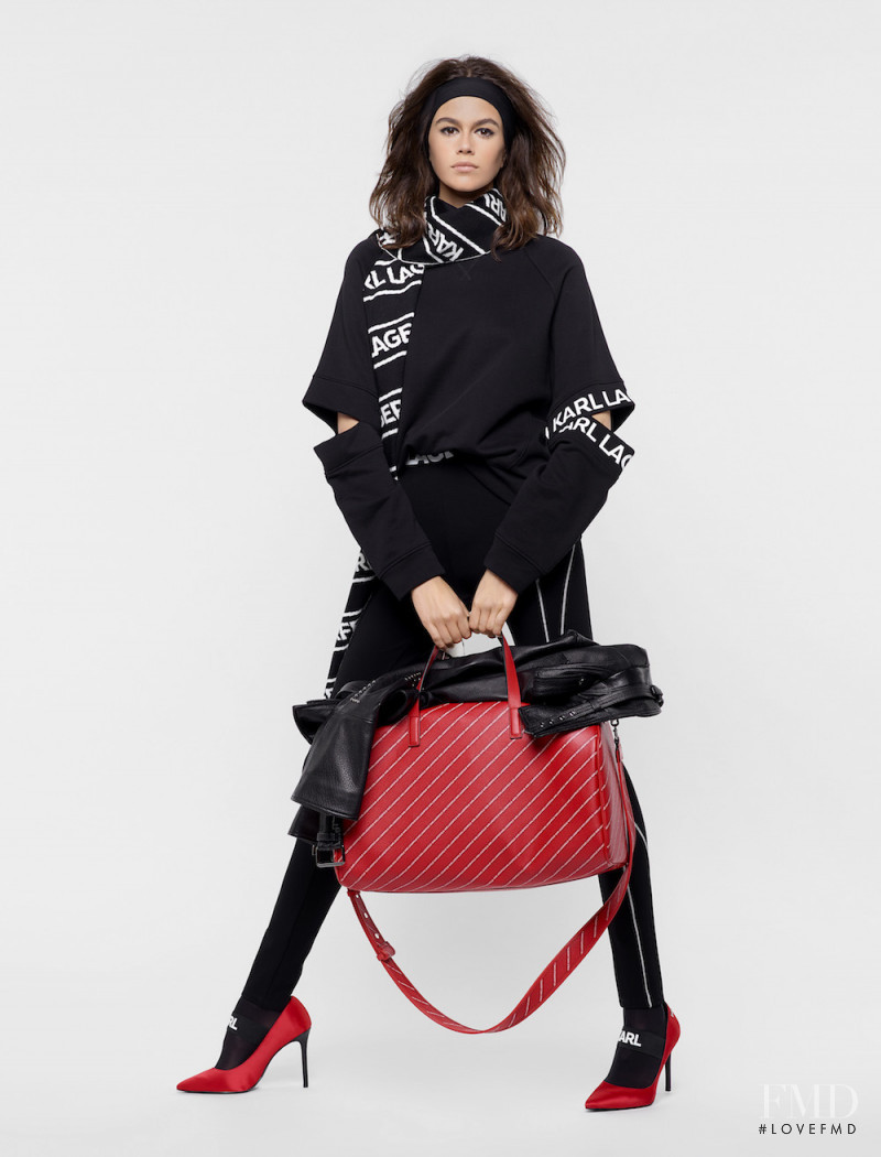 Kaia Gerber featured in  the Karl Lagerfeld advertisement for Autumn/Winter 2018