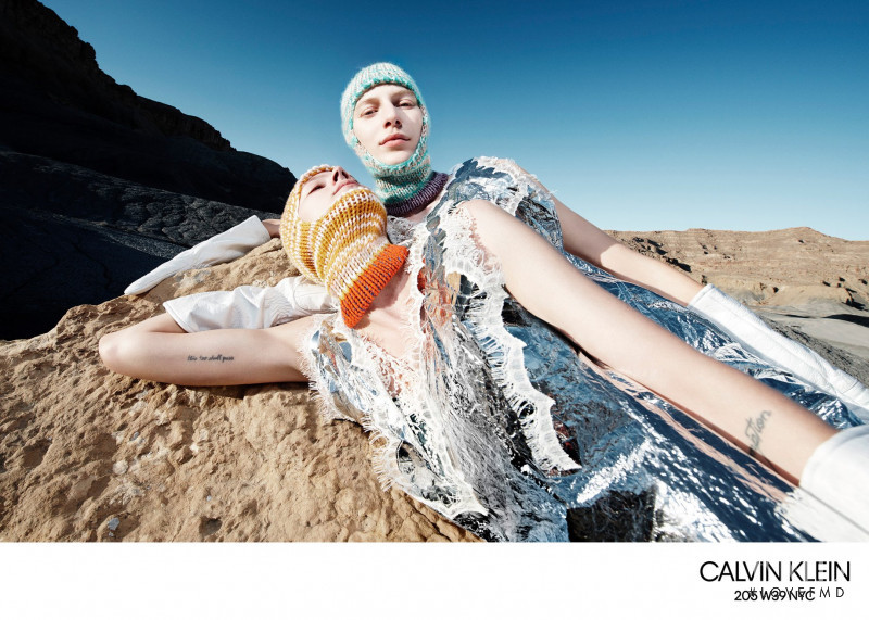 Julia Nobis featured in  the Calvin Klein 205W39NYC advertisement for Autumn/Winter 2018