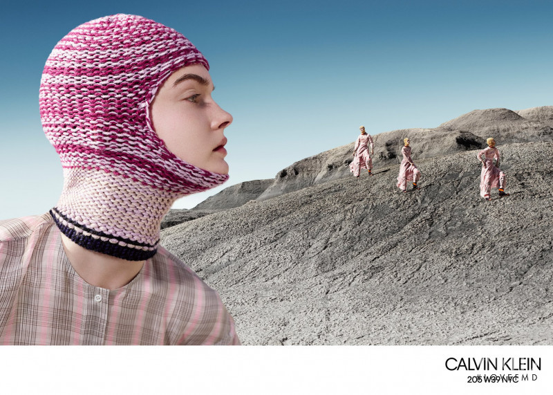 Lulu Tenney featured in  the Calvin Klein 205W39NYC advertisement for Autumn/Winter 2018