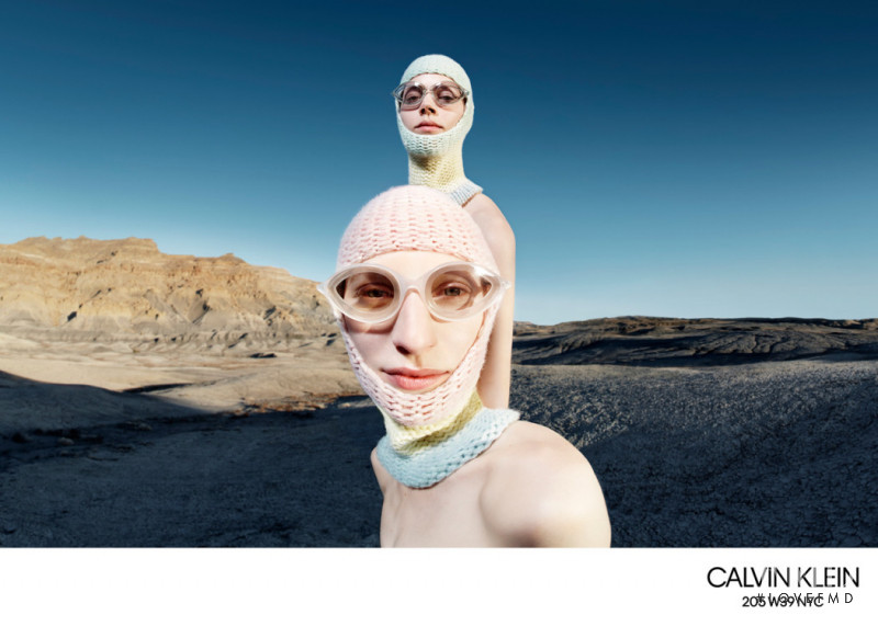 Freja Beha Erichsen featured in  the Calvin Klein 205W39NYC advertisement for Autumn/Winter 2018