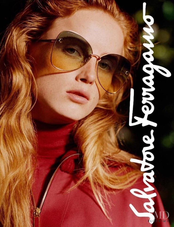 Rianne Van Rompaey featured in  the Salvatore Ferragamo advertisement for Autumn/Winter 2018