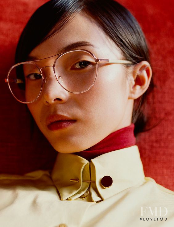 Xiao Wen Ju featured in  the Salvatore Ferragamo advertisement for Autumn/Winter 2018