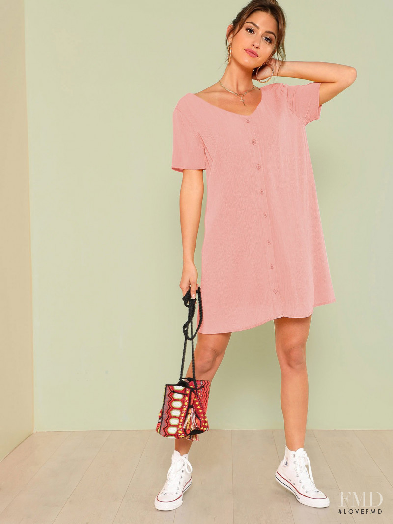 Jehane-Marie Gigi Paris featured in  the Shein catalogue for Spring/Summer 2018