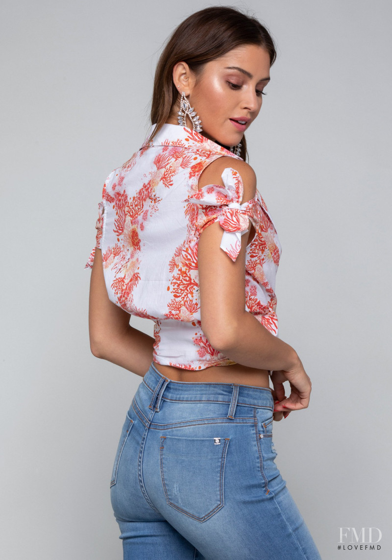Jehane-Marie Gigi Paris featured in  the bebe catalogue for Spring/Summer 2018