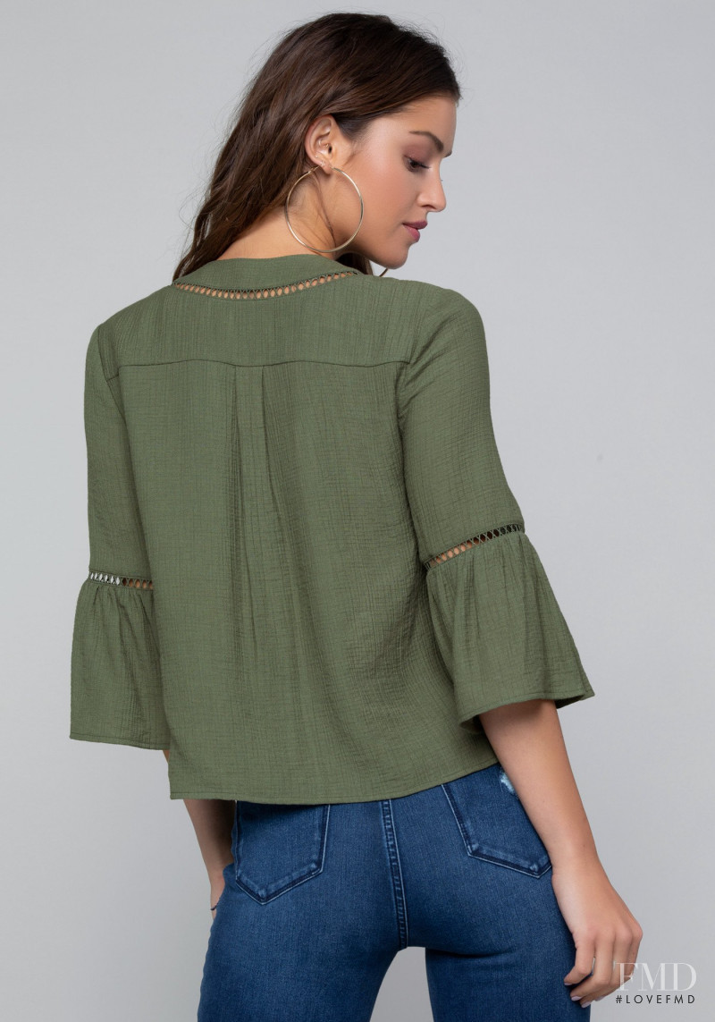 Jehane-Marie Gigi Paris featured in  the bebe catalogue for Spring/Summer 2018