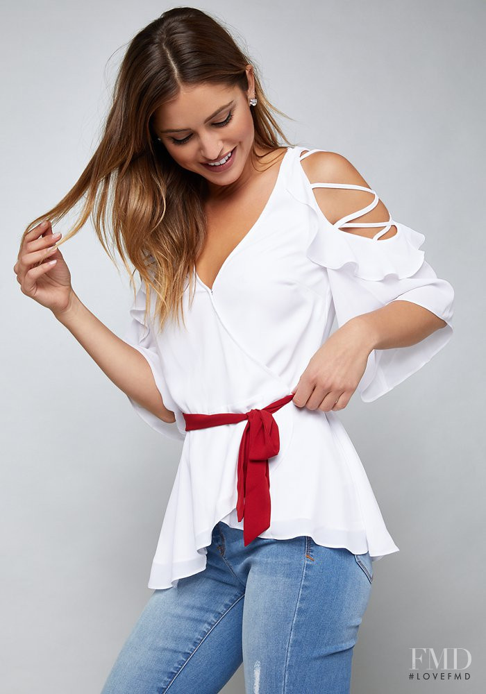 Jehane-Marie Gigi Paris featured in  the bebe catalogue for Spring/Summer 2018