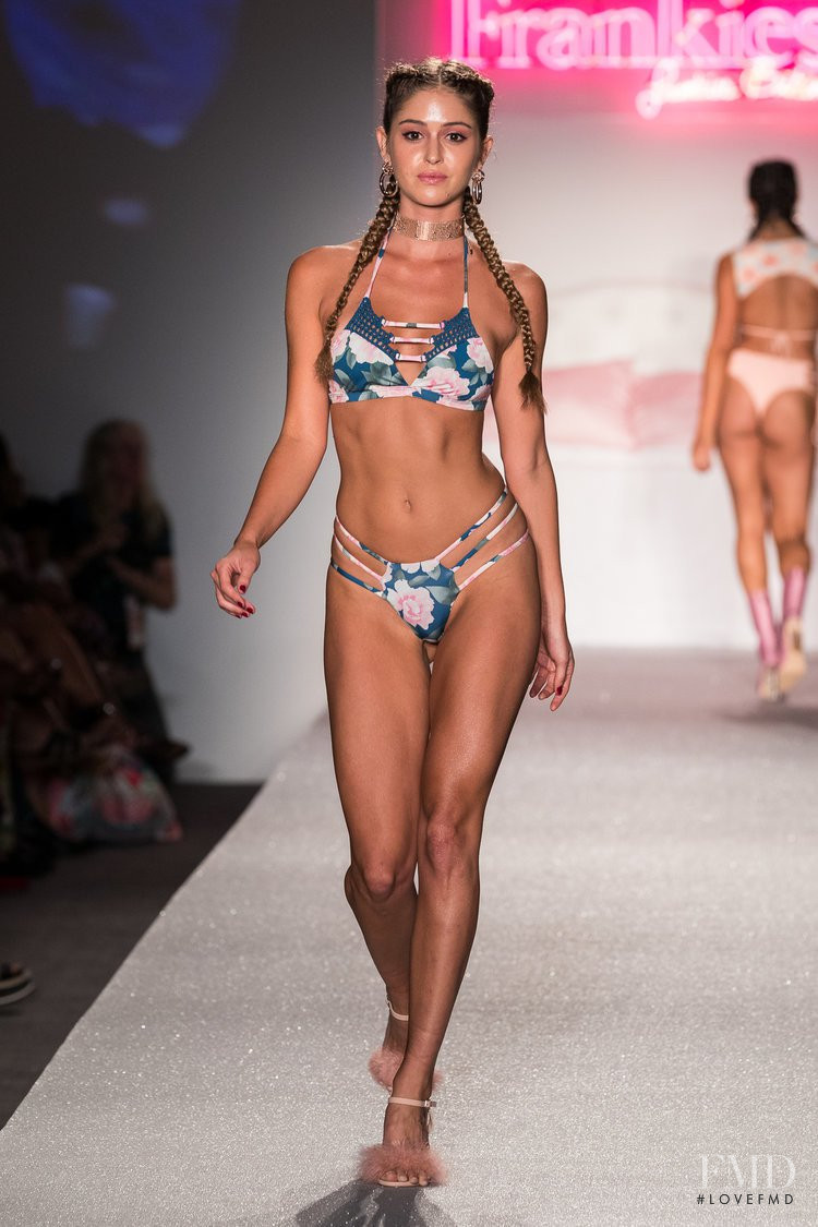 Jehane-Marie Gigi Paris featured in  the Frankies Bikinis fashion show for Spring/Summer 2019