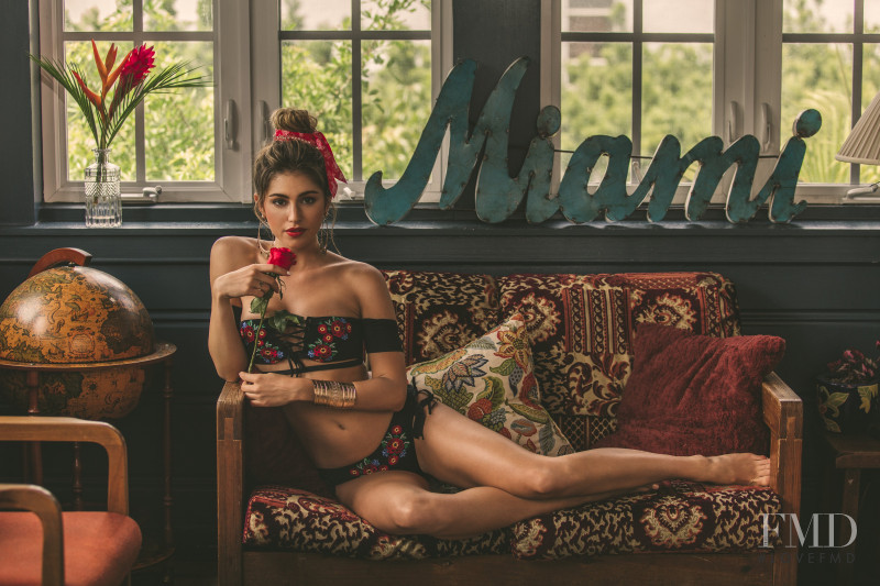 Jehane-Marie Gigi Paris featured in  the Soah lookbook for Resort 2018