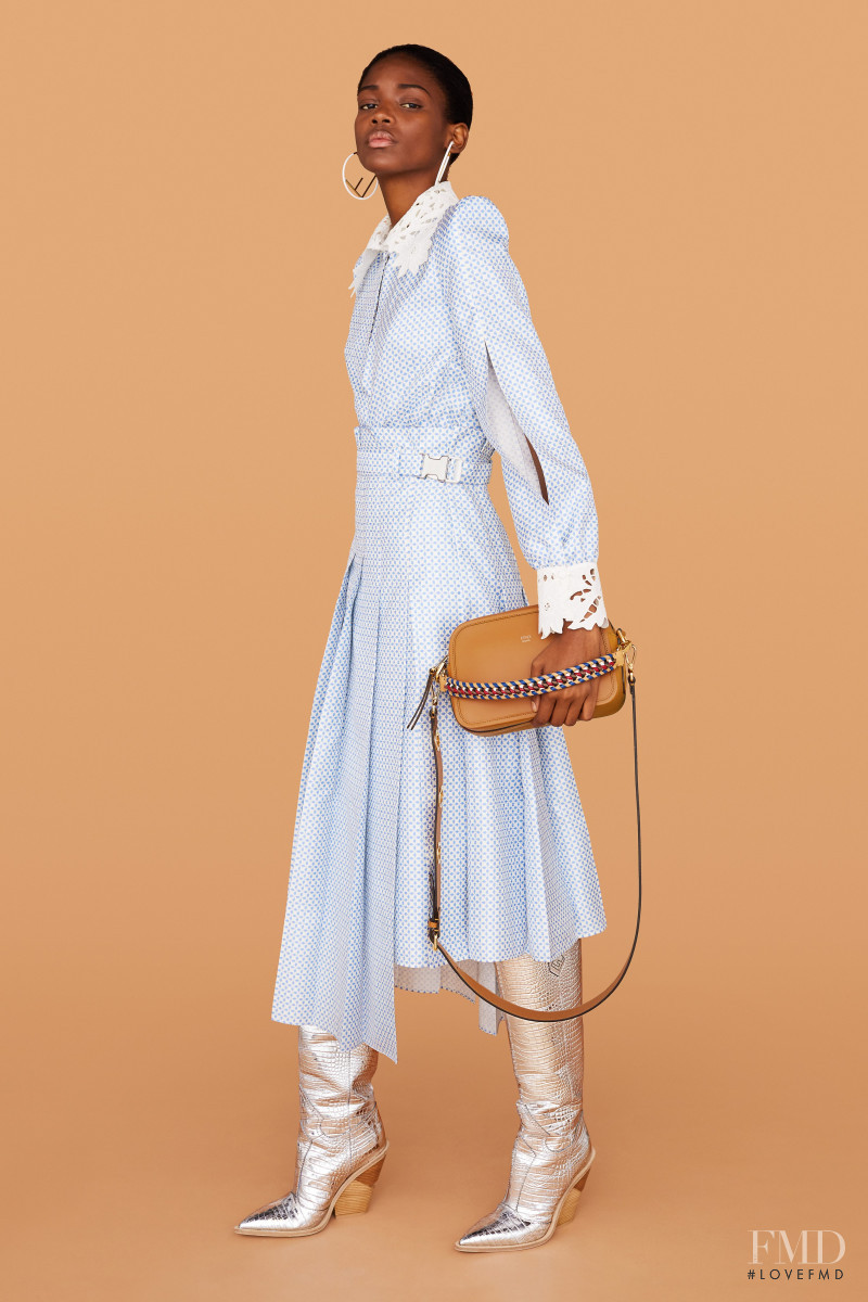 Elibeidy Dani featured in  the Fendi lookbook for Resort 2019