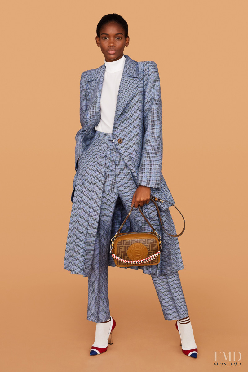 Elibeidy Dani featured in  the Fendi lookbook for Resort 2019