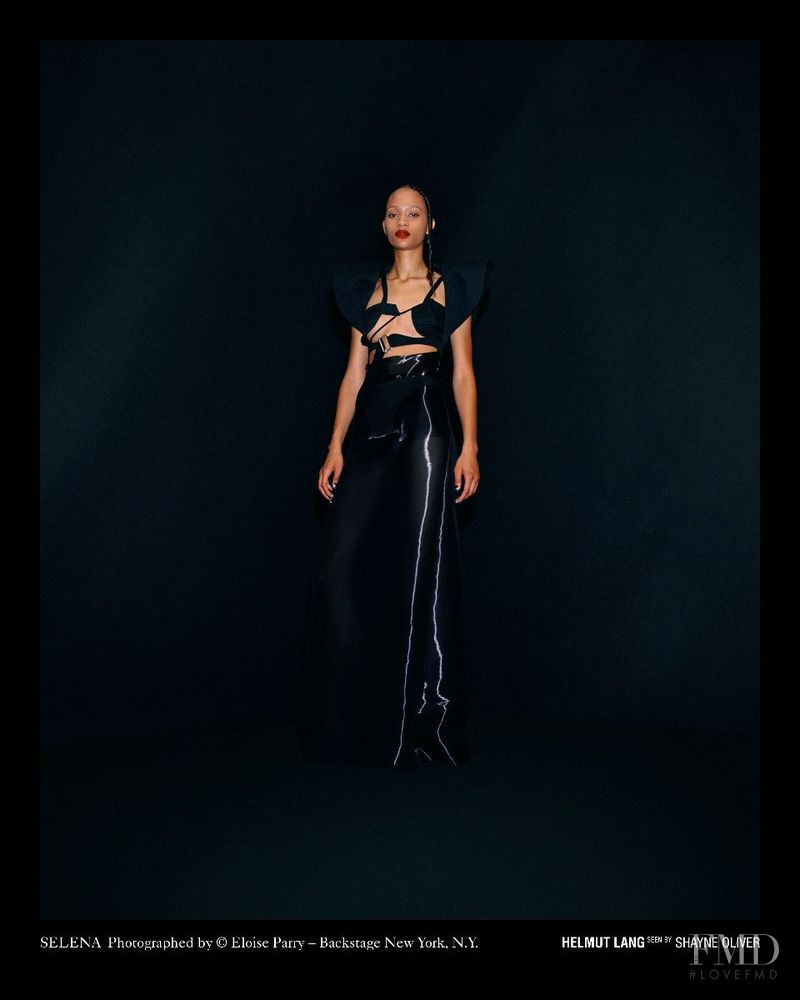 Selena Forrest featured in  the Helmut Lang as seen by Shayne Oliver lookbook for Spring/Summer 2018