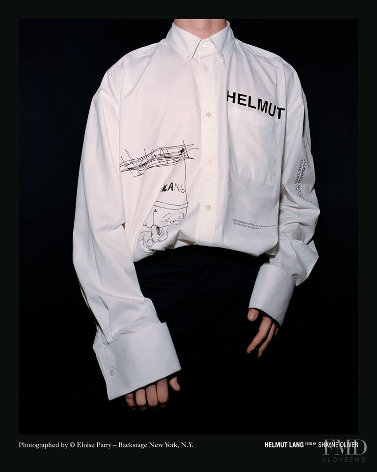 Helmut Lang as seen by Shayne Oliver lookbook for Spring/Summer 2018