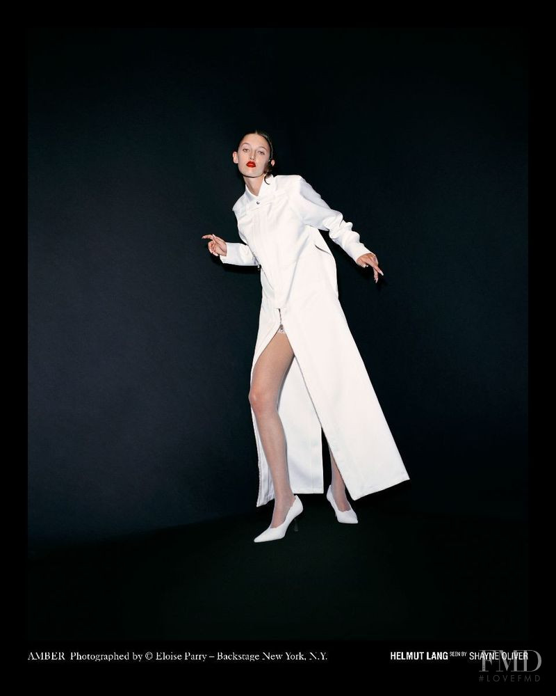 Amber Witcomb featured in  the Helmut Lang as seen by Shayne Oliver lookbook for Spring/Summer 2018