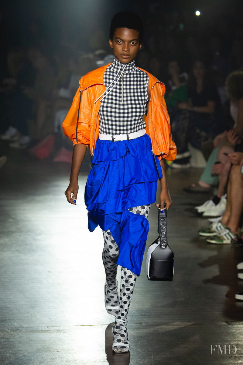 Aube Jolicoeur featured in  the Kenzo fashion show for Spring/Summer 2019