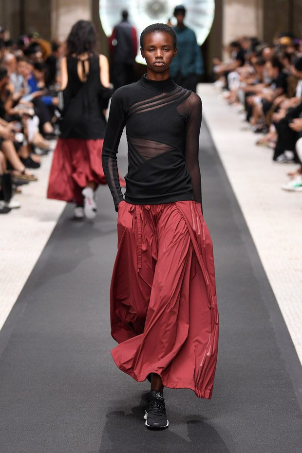 Akiima Ajak featured in  the Y-3 fashion show for Spring/Summer 2019