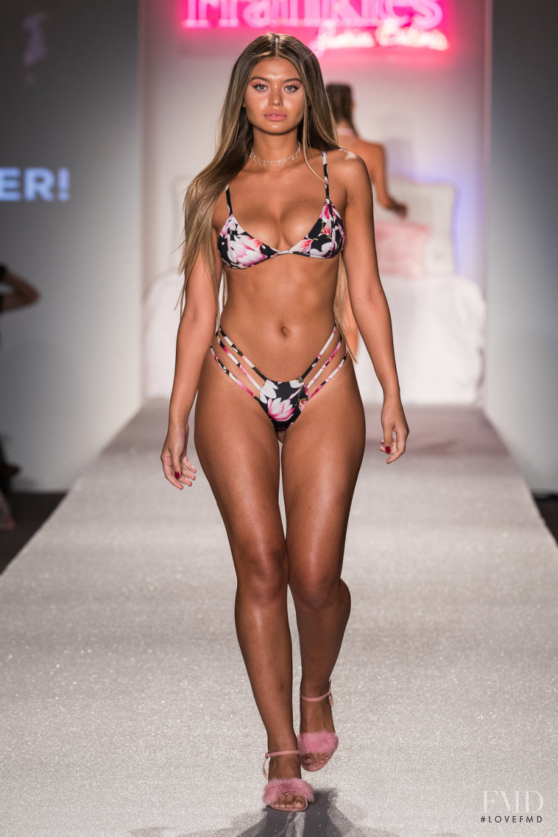 Sofia Jamora featured in  the Frankies Bikinis fashion show for Spring/Summer 2018