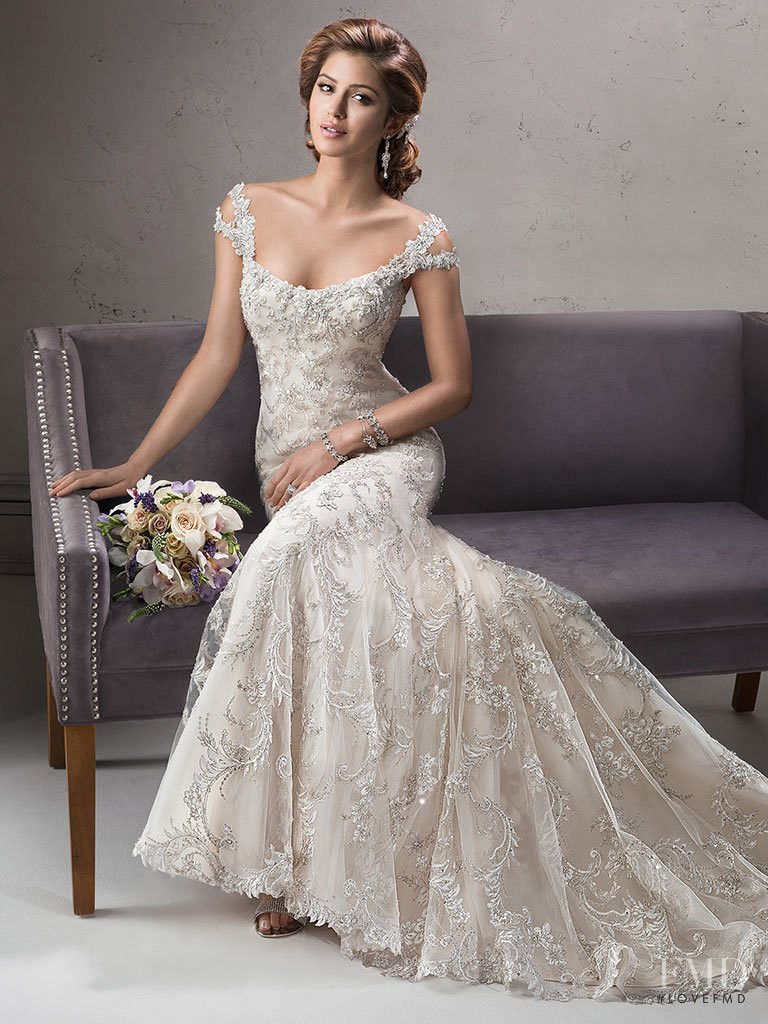 Jehane-Marie Gigi Paris featured in  the Sottero & Midgley lookbook for Spring/Summer 2017