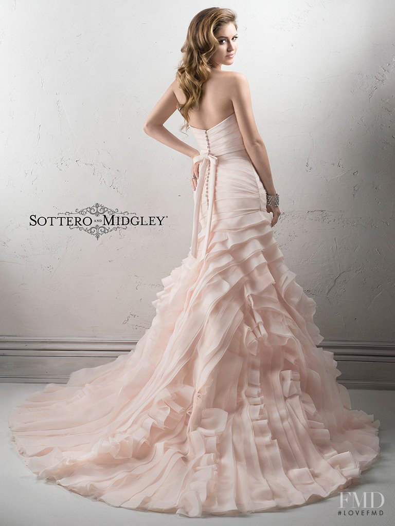 Jehane-Marie Gigi Paris featured in  the Sottero & Midgley lookbook for Spring/Summer 2017