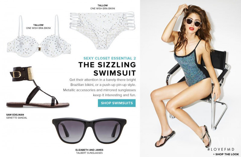 Jehane-Marie Gigi Paris featured in  the REVOLVE Bombshell  lookbook for Summer 2014