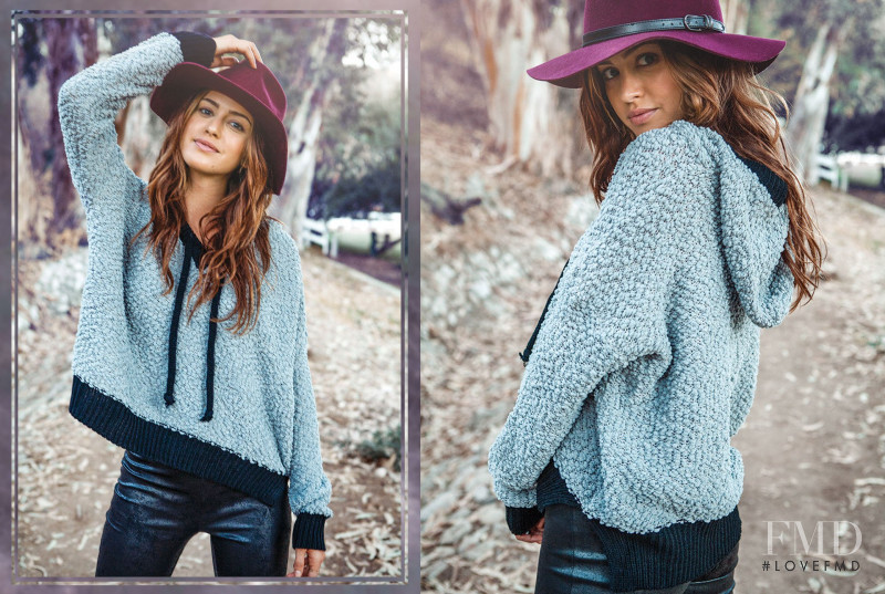 Jehane-Marie Gigi Paris featured in  the LF Stores Sweater Season lookbook for Winter 2014