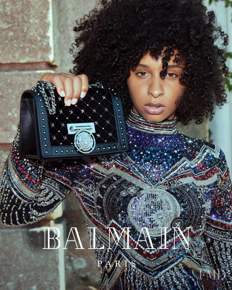 Luz Pavon featured in  the Balmain The Balmain Beat advertisement for Autumn/Winter 2018